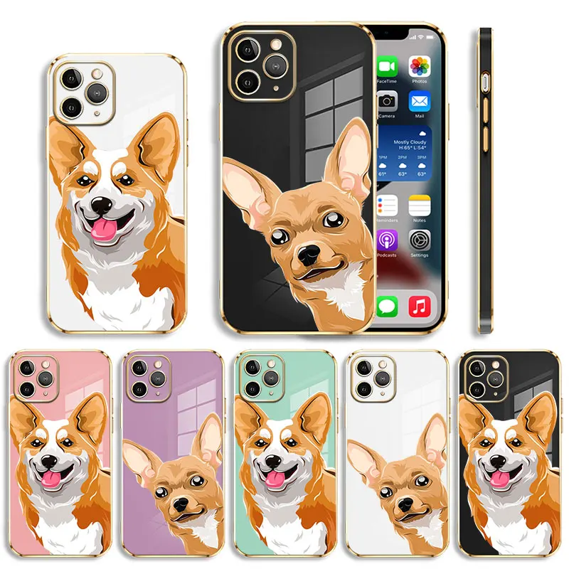 Animal Dog Corgi Plating Phone Case For iPhone 14 13 12 11 Pro Max Mini X XR XS Max 7 8 6 6s Plus SE Shell
Animal Dog Corgi Plating Phone Case For iPhone 14 13 12 11 Pro Max Mini X XR XS Max 7 8 6 6s Plus SE Shell