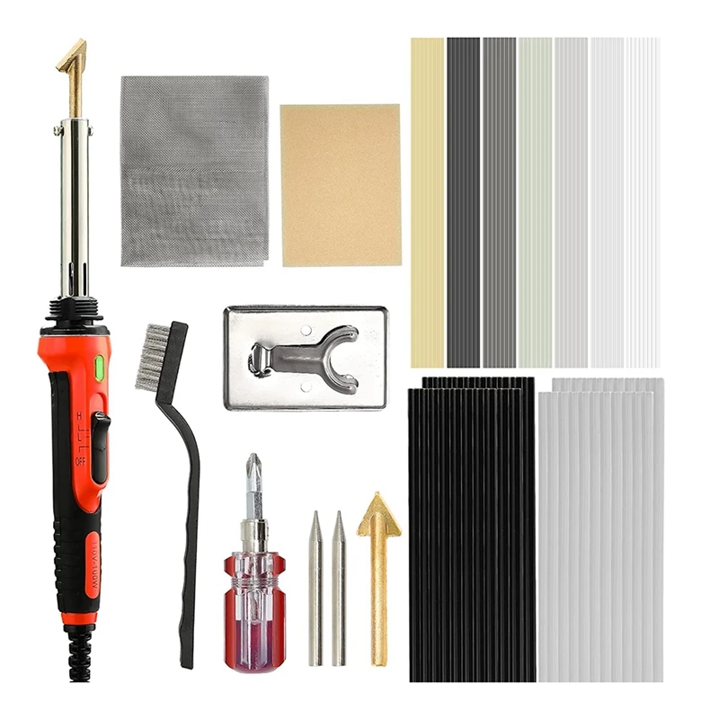 100W Plastic Soldering Kit 2 In 1 Welder Soldering Irongun,Temperature Control With DIY Indicator,Repair Tool US Plug
100W Plastic Soldering Kit 2 In 1 Welder Soldering Irongun,Temperature Control With DIY Indicator,Repair Tool US Plug
