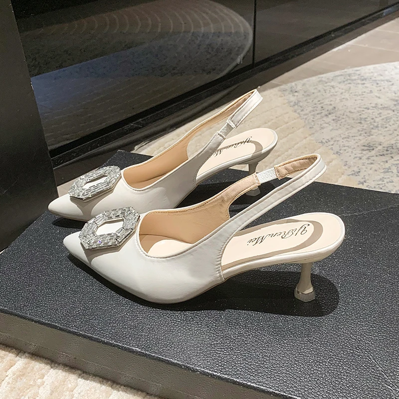 2023 Summer Luxury Women High Heels Slingback Sandals Prom Pumps Female Crystal Closed Toe Sandals Wedding Shoes
2023 Summer Luxury Women High Heels Slingback Sandals Prom Pumps Female Crystal Closed Toe Sandals Wedding Shoes
