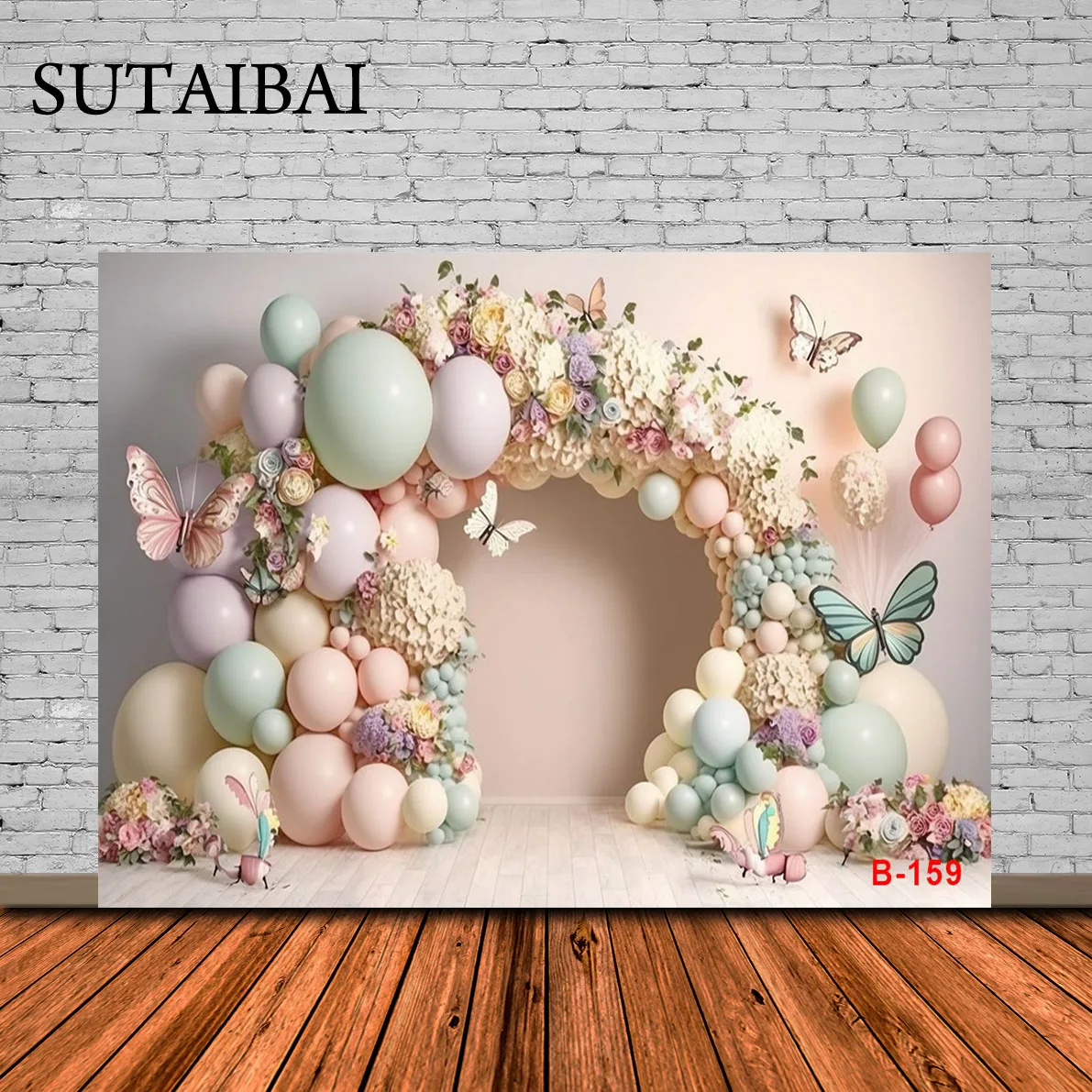 Pink Girl Portrait Backdrop for Photography Floral Butterfly Balloon Decor Newborn Baby Shower Birthday Photo Background 
Pink Girl Portrait Backdrop for Photography Floral Butterfly Balloon Decor Newborn Baby Shower Birthday Photo Background