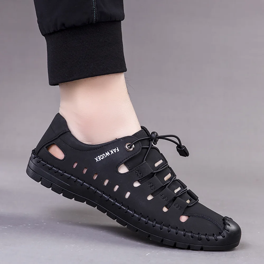 Men's Sandals 2022 New Summer Leather Sandals Baotou Casual Breathable Hollow Shoes Running Step Shoes Zapatos
Men's Sandals 2022 New Summer Leather Sandals Baotou Casual Breathable Hollow Shoes Running Step Shoes Zapatos