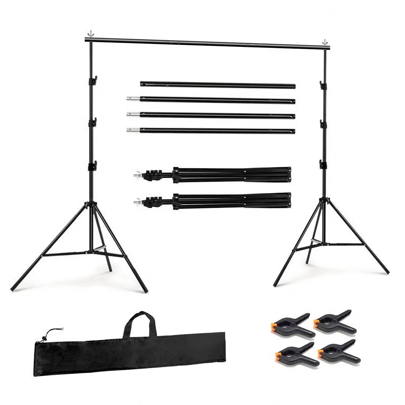 2.6*3M Adjustable Backdrop Stand Photography Background Support Stands Photo Video Studio Background Frame
2.6*3M Adjustable Backdrop Stand Photography Background Support Stands Photo Video Studio Background Frame