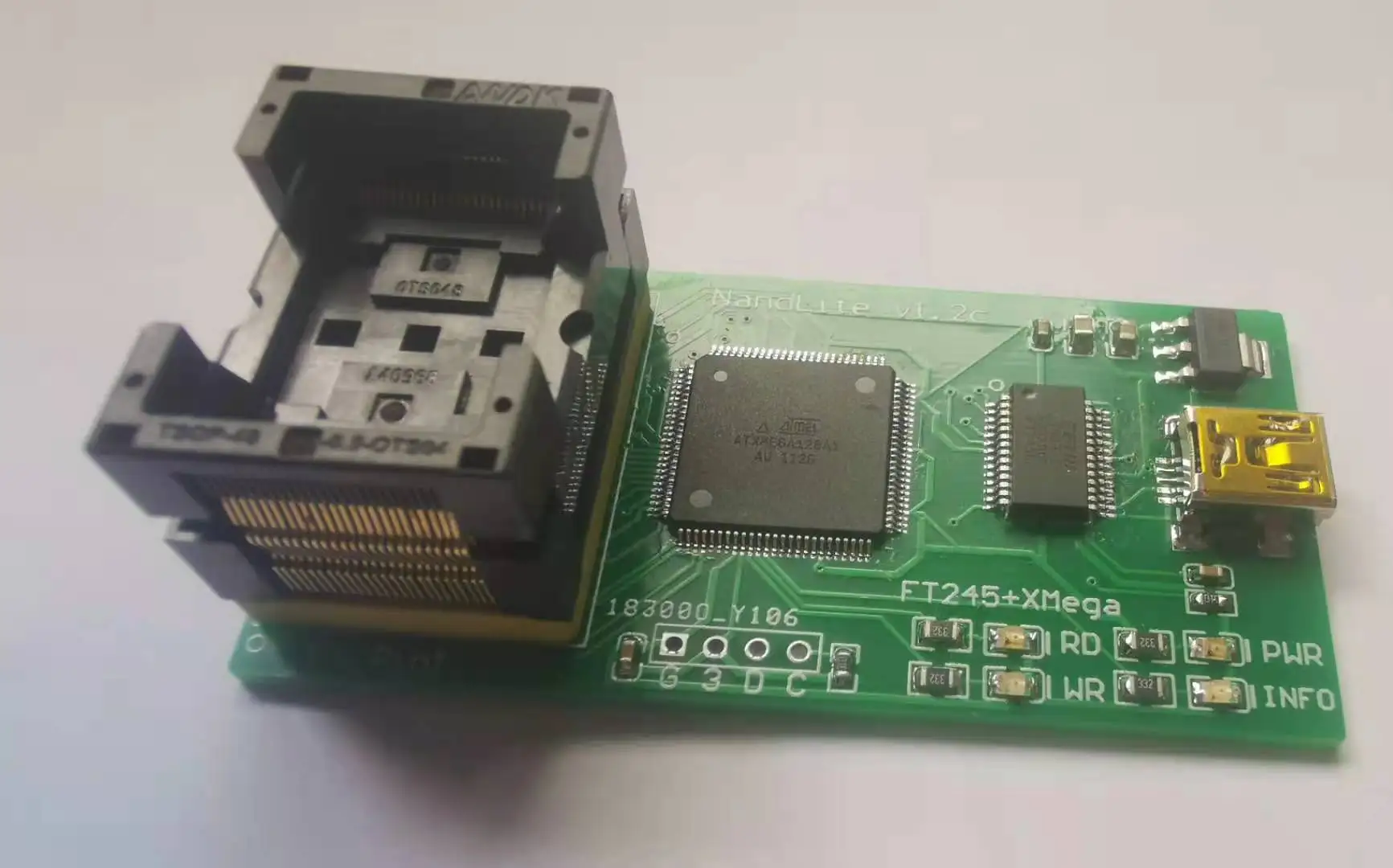 Программатор NAND TSOP48, NANDLite K9GAG08U0E K9F2G08U0A, флэш-память, программатор
Программатор NAND TSOP48, NANDLite K9GAG08U0E K9F2G08U0A, флэш-память, программатор