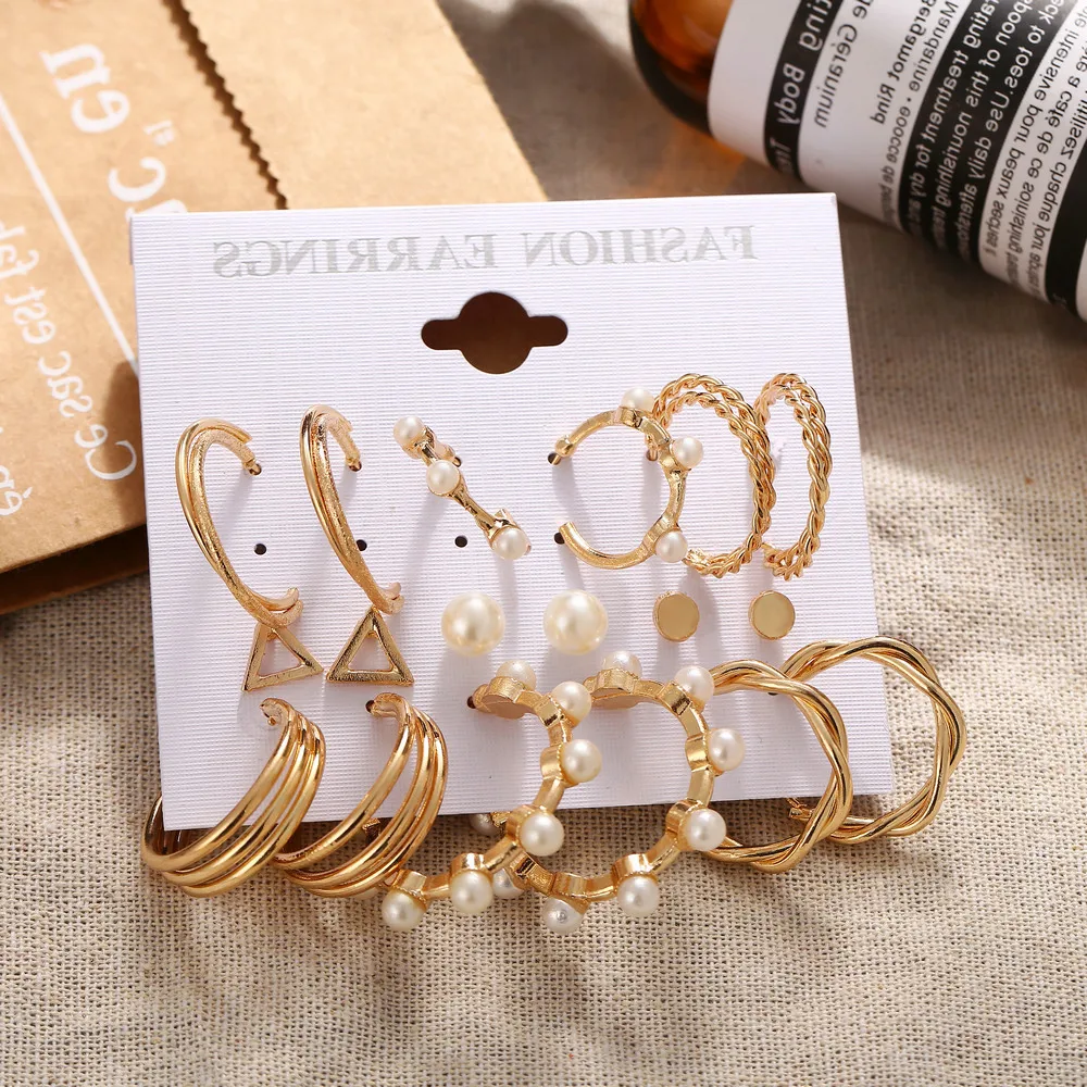 Pearl Golden Big Hoop Earrings Sets For Women Trend 2022 Vintage Bohemian Jewelry Aretes Aesthetic Accessories
Pearl Golden Big Hoop Earrings Sets For Women Trend 2022 Vintage Bohemian Jewelry Aretes Aesthetic Accessories