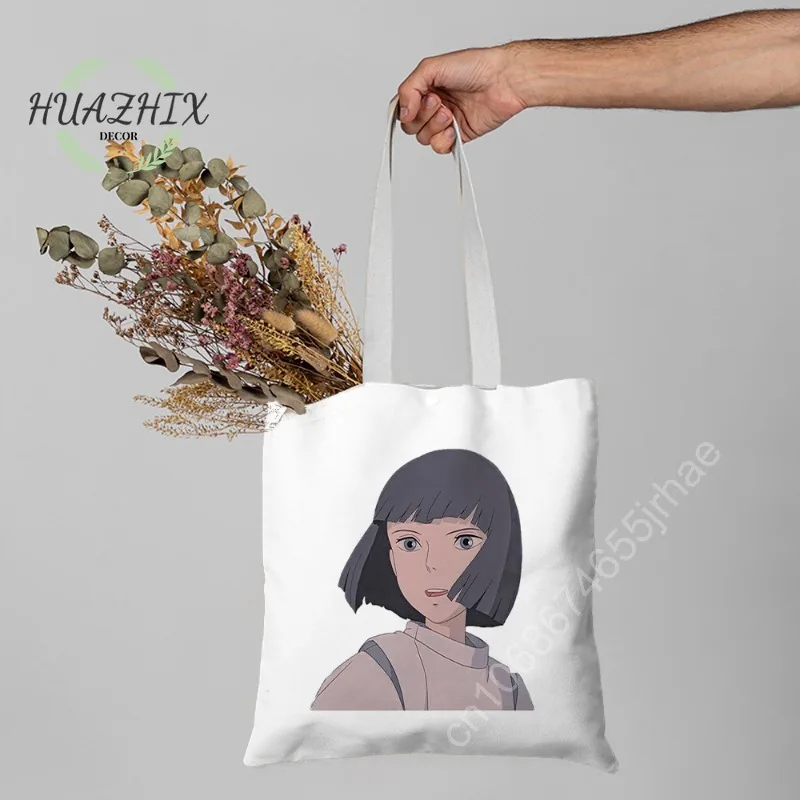 Kawaii Spirited Away Women's Handbags Chihiro Ogino No-Face Haku Studio Ghibli Shopping Bag Handbag Tote Bags for Women School
Kawaii Spirited Away Women's Handbags Chihiro Ogino No-Face Haku Studio Ghibli Shopping Bag Handbag Tote Bags for Women School