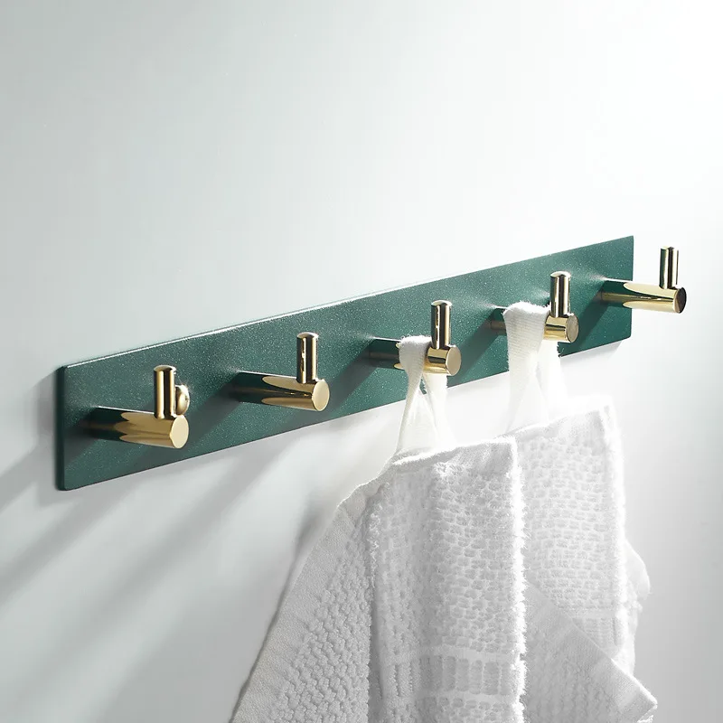 New Space Aluminum Row Hook Bathroom Green Gold Trendy Clothes and Hats Storage Hotel Can Be Perforated Nail Free Row Hook
New Space Aluminum Row Hook Bathroom Green Gold Trendy Clothes and Hats Storage Hotel Can Be Perforated Nail Free Row Hook
