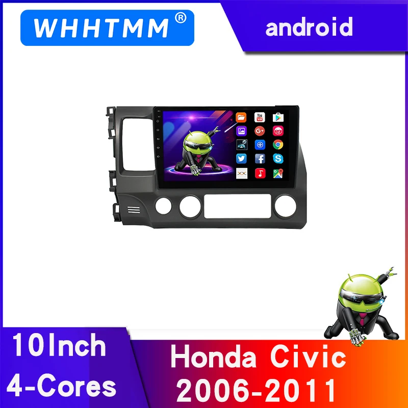 Автомагнитола на Android для Honda Civic 8 2006-2011, 10 дюймов, мультимедийный видеоплеер, навигация GPS, 2 Din, 4G, full Netcom
Автомагнитола на Android для Honda Civic 8 2006-2011, 10 дюймов, мультимедийный видеоплеер, навигация GPS, 2 Din, 4G, full Netcom