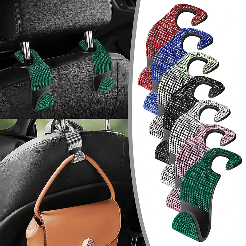Car Seat Back Hook Headrest Holder Rhinestones Hooks for Bag Car Organizer Holders Universal Multifunctional Car Accessories
Car Seat Back Hook Headrest Holder Rhinestones Hooks for Bag Car Organizer Holders Universal Multifunctional Car Accessories