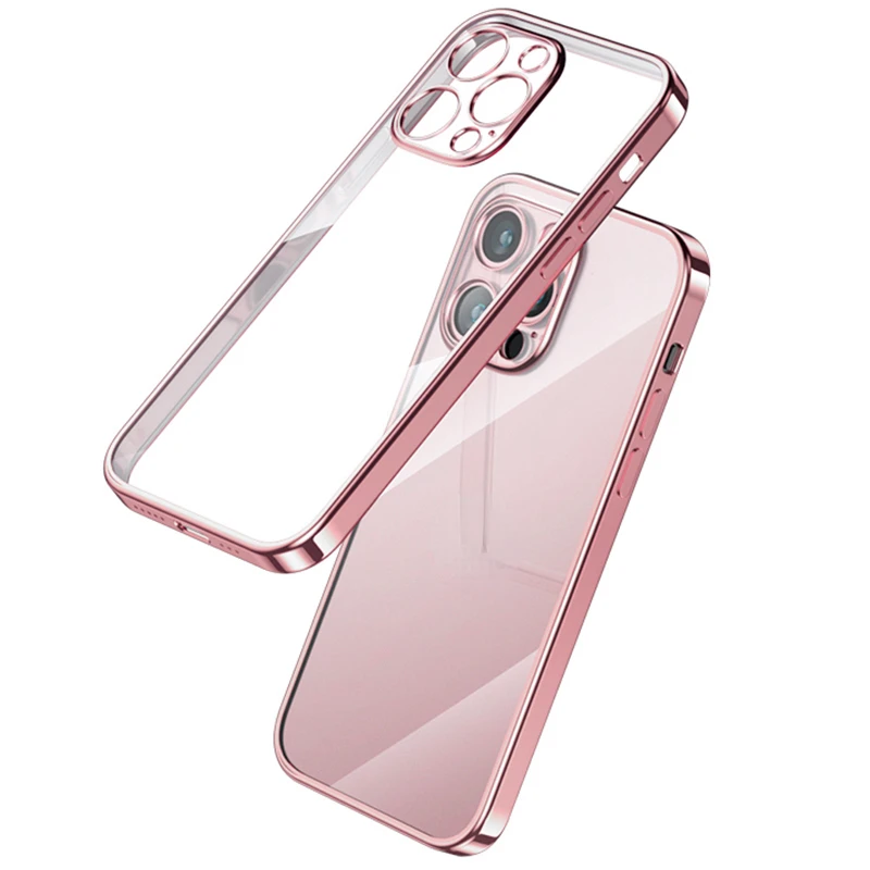 Plating Square Frame Case For iPhone 11 12 13 Pro Max mini X XR XS 7 8 6S Plus SE 3 Transparent Silicone Shockproof Cover
Plating Square Frame Case For iPhone 11 12 13 Pro Max mini X XR XS 7 8 6S Plus SE 3 Transparent Silicone Shockproof Cover