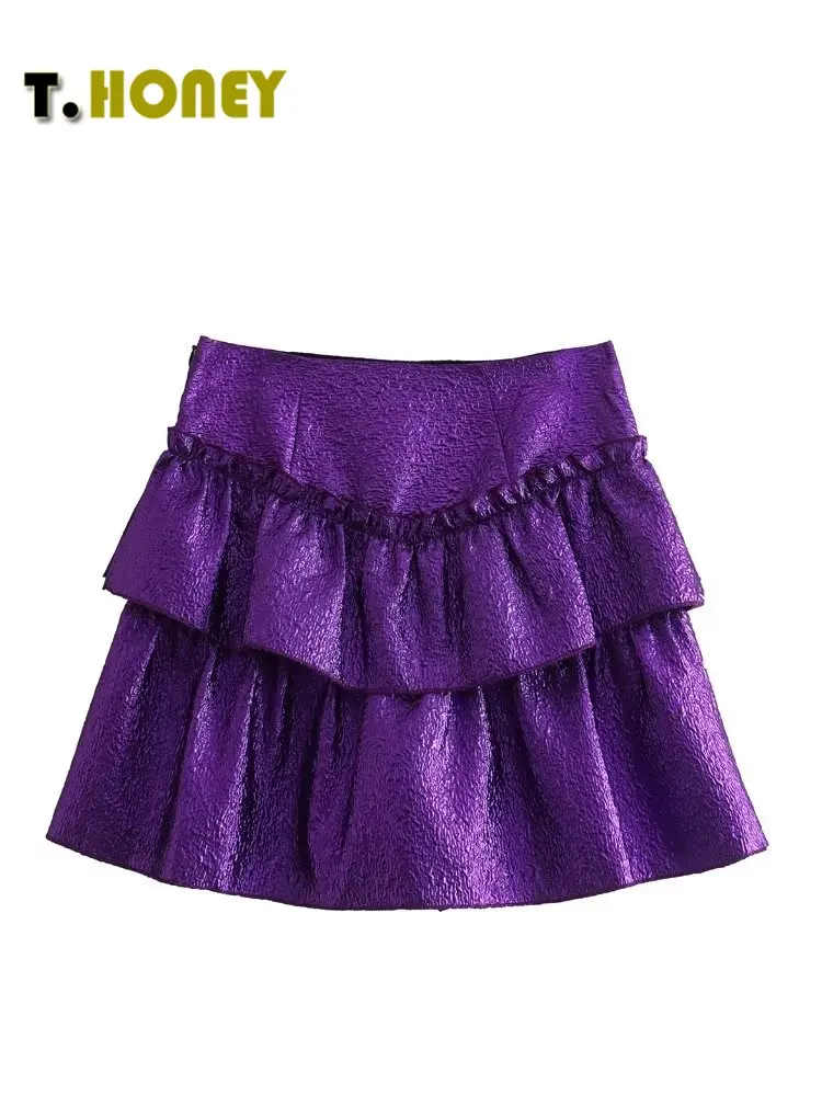TELLHONEY Women Fashion Cascading Decoration Side Zipper Texture Skirt Female Sexy High Waist A Line Slim Fitting Mini Skirts
TELLHONEY Women Fashion Cascading Decoration Side Zipper Texture Skirt Female Sexy High Waist A Line Slim Fitting Mini Skirts