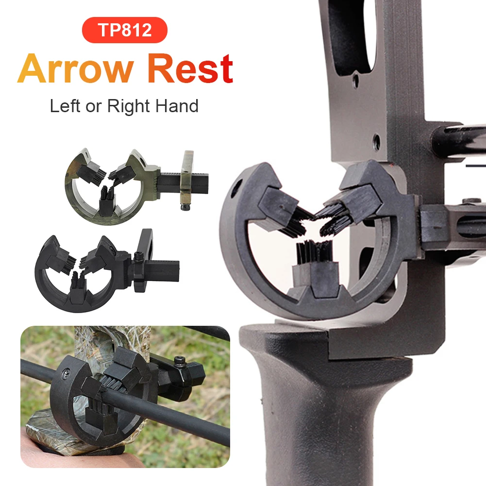 Outdoor Archery Stand Arrow Rest Brush-Type for Recurve Compound Bow Aluminum Alloy Arrow Rest Left or Right Hand for Archery
Outdoor Archery Stand Arrow Rest Brush-Type for Recurve Compound Bow Aluminum Alloy Arrow Rest Left or Right Hand for Archery