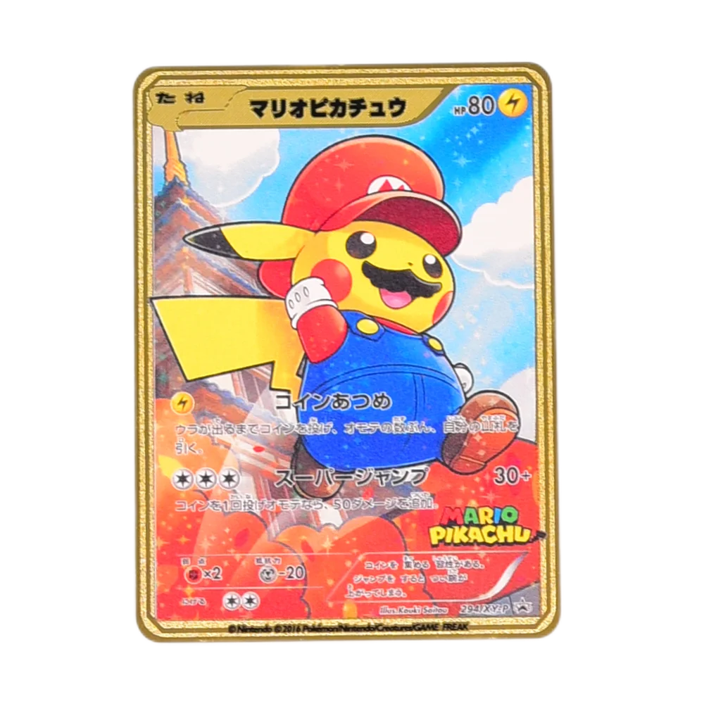 Anime Pokemon Metal Cards, Pikachu Cosplay Collectible Characters, Card Battle, Birthday Gifts, Children's Toys
Anime Pokemon Metal Cards, Pikachu Cosplay Collectible Characters, Card Battle, Birthday Gifts, Children's Toys