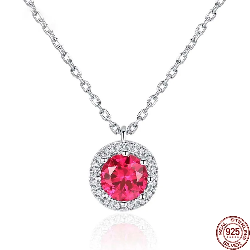 BABIQU Real Round Ruby Gemstone Pendant Necklaces for Women Wedding Engagement Fine Jewelry 925 Sterling Silver Collier Sn0308
BABIQU Real Round Ruby Gemstone Pendant Necklaces for Women Wedding Engagement Fine Jewelry 925 Sterling Silver Collier Sn0308
