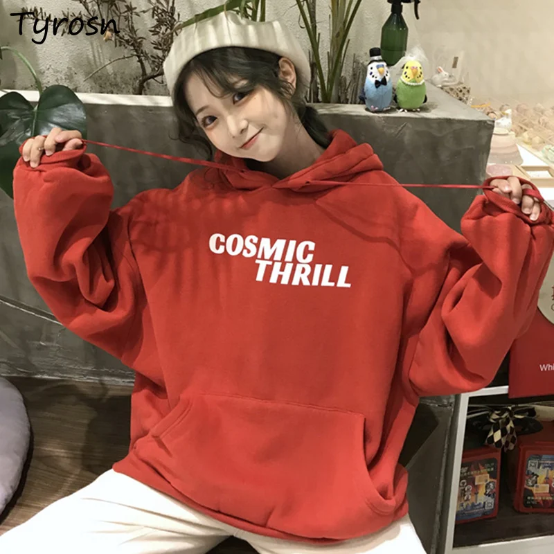 Hoodies Women Chic Harajuku Letter Printing Fashion Retro Classic Hooded Loose Tops Females Ulzzang New Thickening Thicker Bf
Hoodies Women Chic Harajuku Letter Printing Fashion Retro Classic Hooded Loose Tops Females Ulzzang New Thickening Thicker Bf