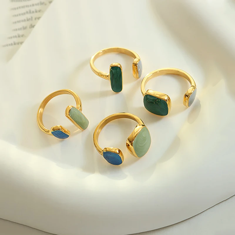 Эмалированное кольцо ручной работы в форме капли для женщин, дизайнерские ювелирные изделия, очаровательные трендовые кольца из нержавеющ...
Эмалированное кольцо ручной работы в форме капли для женщин, дизайнерские ювелирные изделия, очаровательные трендовые кольца из нержавеющ...