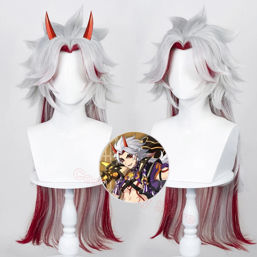 Genshin Impact Arataki Itto Cosplay Wig Props Mixed Silver Red Hair Game Genshin Cosplay Wigs Heat Resistant Hairs Halloween
Genshin Impact Arataki Itto Cosplay Wig Props Mixed Silver Red Hair Game Genshin Cosplay Wigs Heat Resistant Hairs Halloween