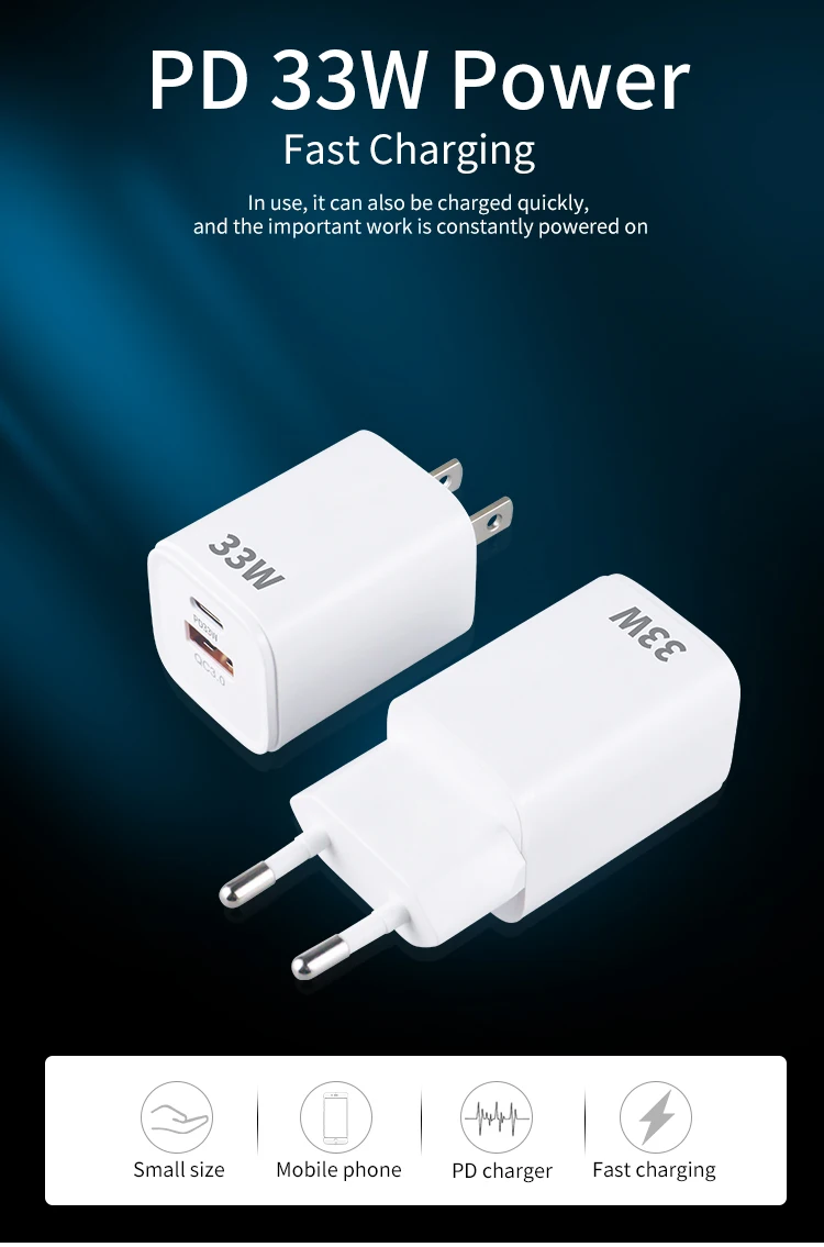 New GaN Charger 33W PD 3.0 USB C Adapter for iPhone 13 12 11 pro Max mini X XS iPad Pro MacBook Air Samsung Galaxy Portable
New GaN Charger 33W PD 3.0 USB C Adapter for iPhone 13 12 11 pro Max mini X XS iPad Pro MacBook Air Samsung Galaxy Portable