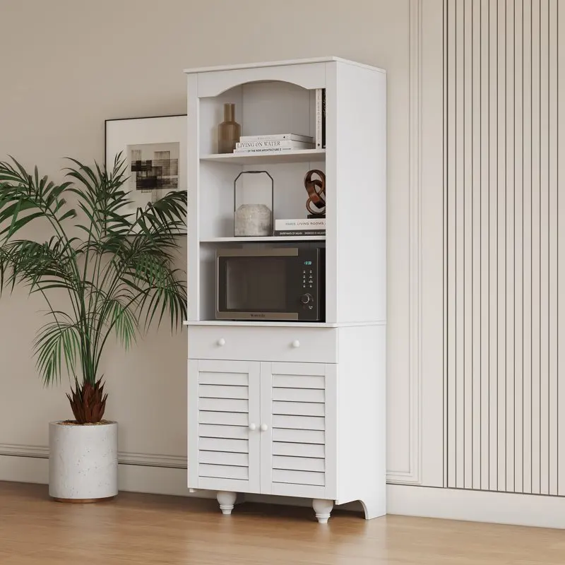 Stylish White Cabinet Pantry Storage with Adjustable Shelf and Drawer - The Perfect Solution for Kitchen Organization and Storag
Stylish White Cabinet Pantry Storage with Adjustable Shelf and Drawer - The Perfect Solution for Kitchen Organization and Storag