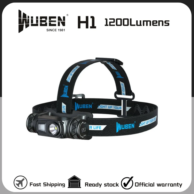 WUBEN H1 Headlamp Rechargeable High-Powerful Headlight 1200Lumens P8 LED With 2600mAH Battery Lightweight For Runing Fishing
WUBEN H1 Headlamp Rechargeable High-Powerful Headlight 1200Lumens P8 LED With 2600mAH Battery Lightweight For Runing Fishing