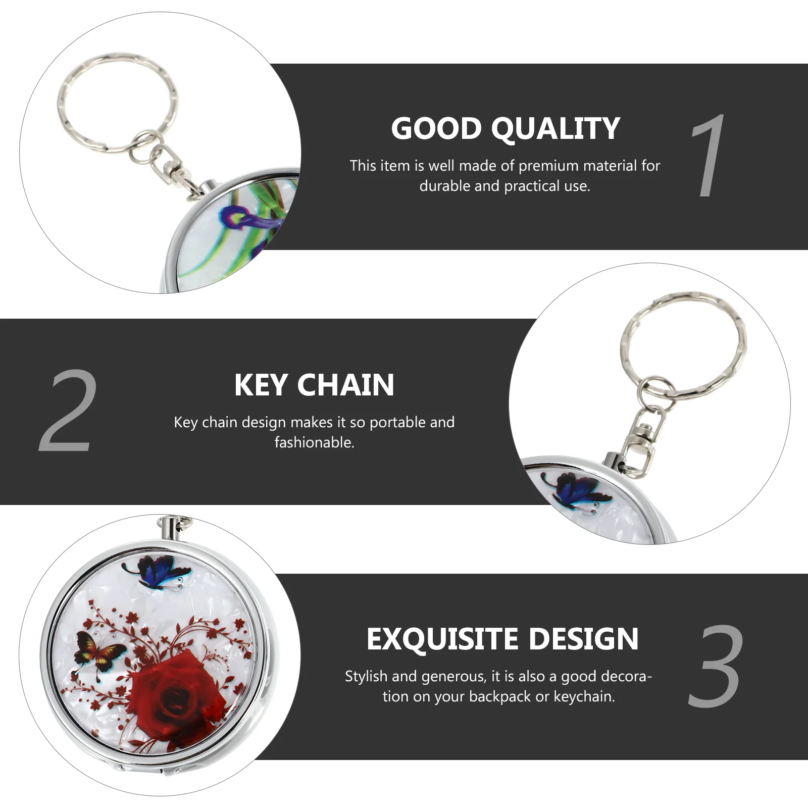 Ashtray Ash Keychain Mini Holder Metal Case Outdoor Box Pocket Portable Car Vehicle Tray Pendant Size King Snuffer Round Ashtrey
Ashtray Ash Keychain Mini Holder Metal Case Outdoor Box Pocket Portable Car Vehicle Tray Pendant Size King Snuffer Round Ashtrey