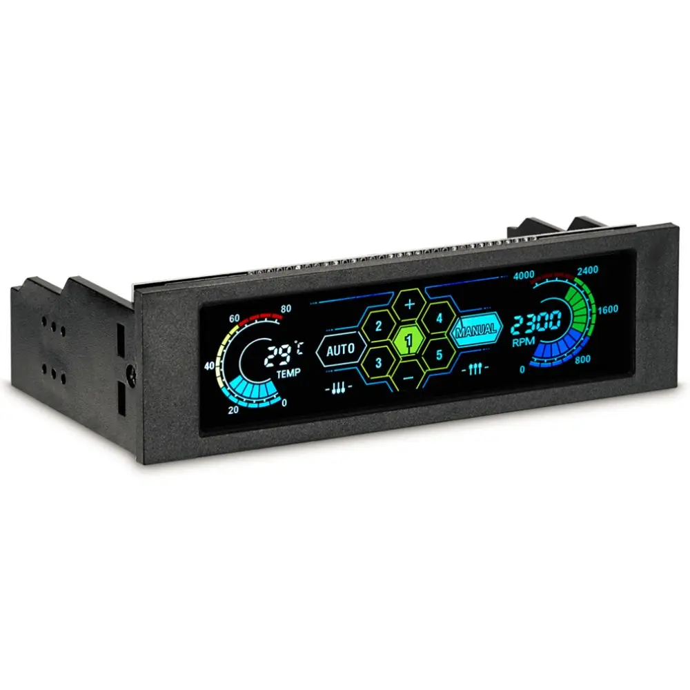 

STW 5036 5.25" Drive Bay PC Computer CPU Cooling LCD Front Panel Temperature Controller Fan Speed Control for Desktop