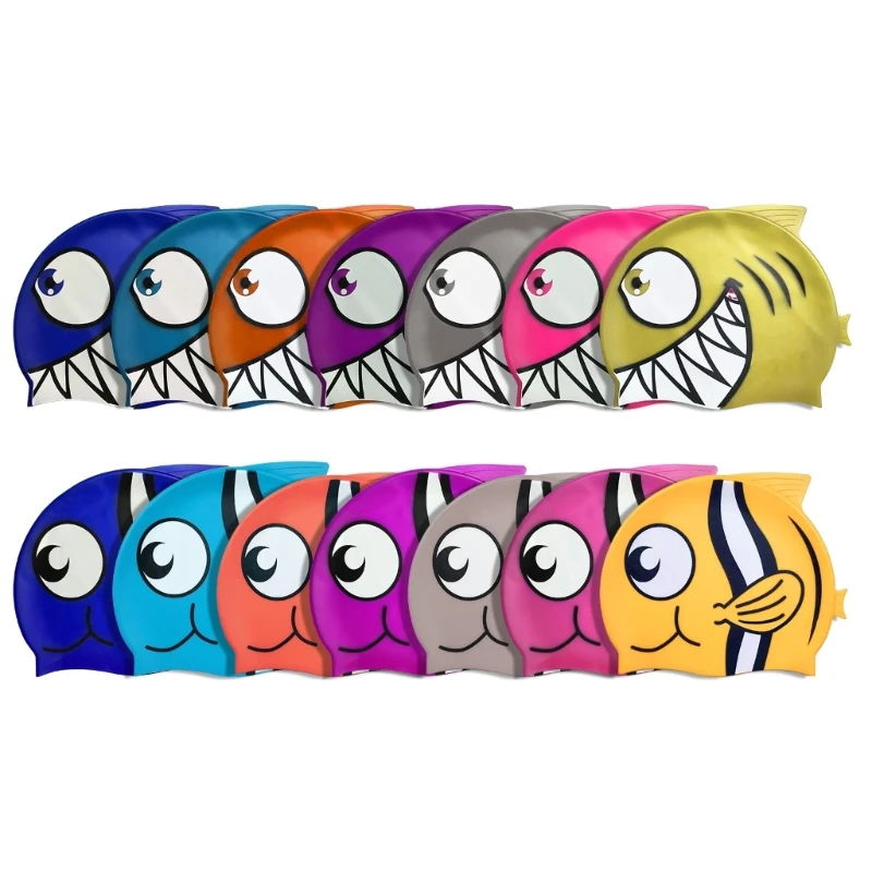Cartoon Fish Shape Kids Swim Cap Comfortable Swimming Hats Silicone Waterproof Swimming Cap for Boys Girls Toddler
Cartoon Fish Shape Kids Swim Cap Comfortable Swimming Hats Silicone Waterproof Swimming Cap for Boys Girls Toddler