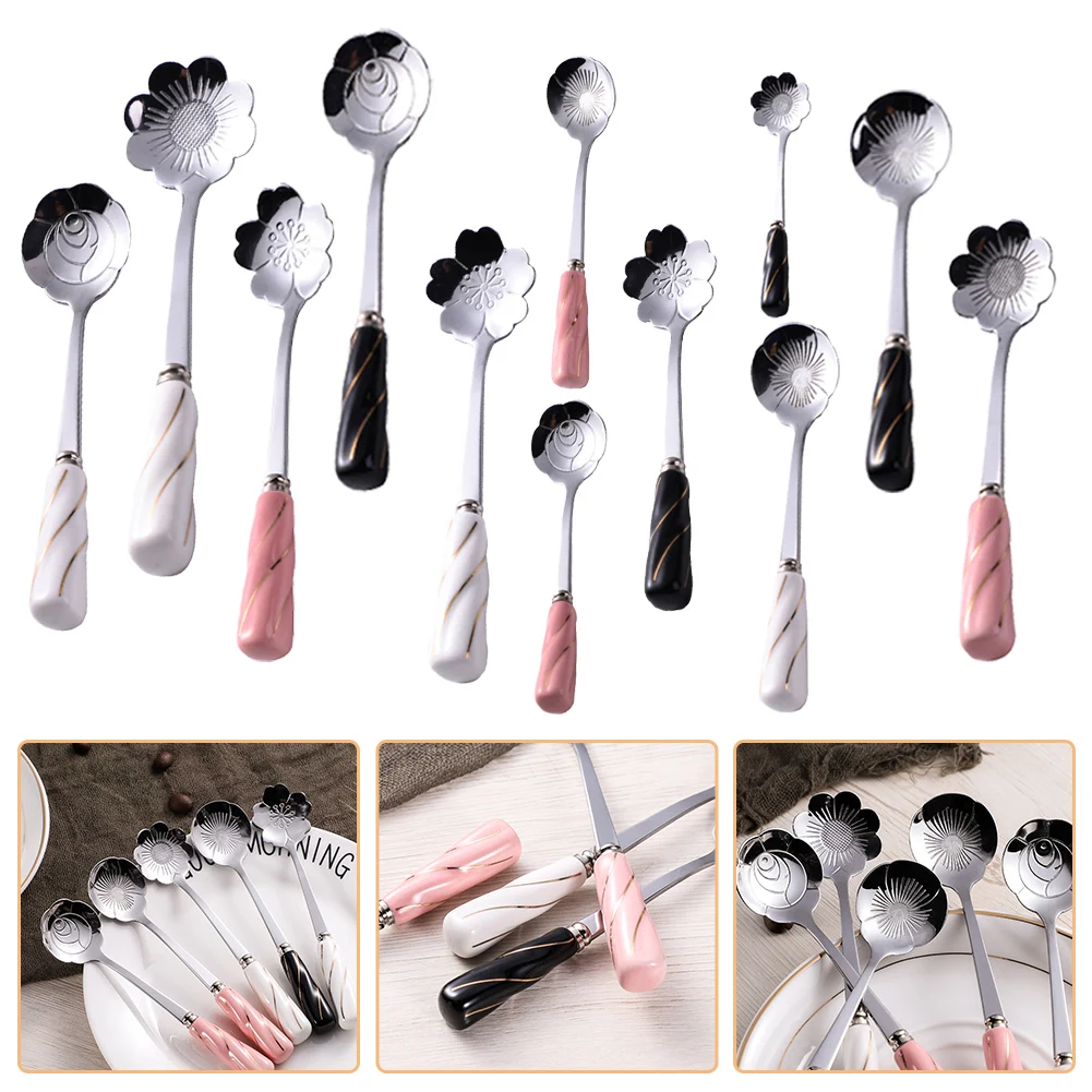 304 Stainless Steel Coffee Spoon Cherry Blossom Spoon Tea Stirring Spoon For Coffee Sugar Ice Cream Kitchen Tableware
304 Stainless Steel Coffee Spoon Cherry Blossom Spoon Tea Stirring Spoon For Coffee Sugar Ice Cream Kitchen Tableware