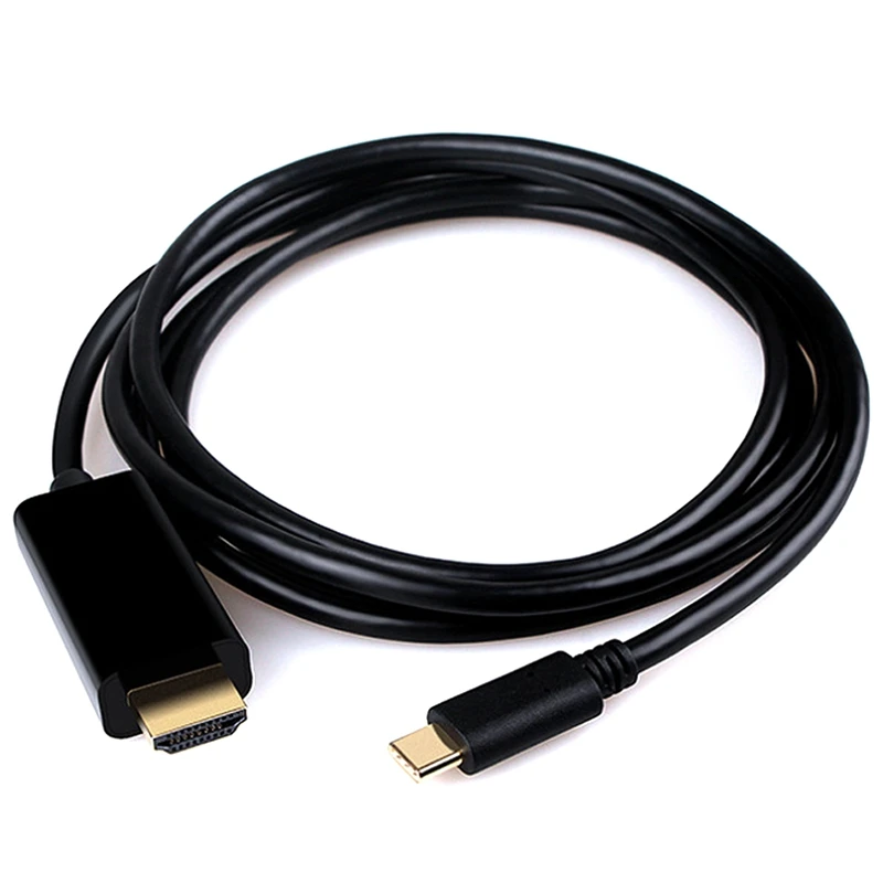 USB Type-C к HDMI-совместимый 4K 2K @ 30Hz HD TV Кабель 1,8 M для Galaxy Note 8 Xiaomi Huawei 
USB Type-C к HDMI-совместимый 4K 2K @ 30Hz HD TV Кабель 1,8 M для Galaxy Note 8 Xiaomi Huawei