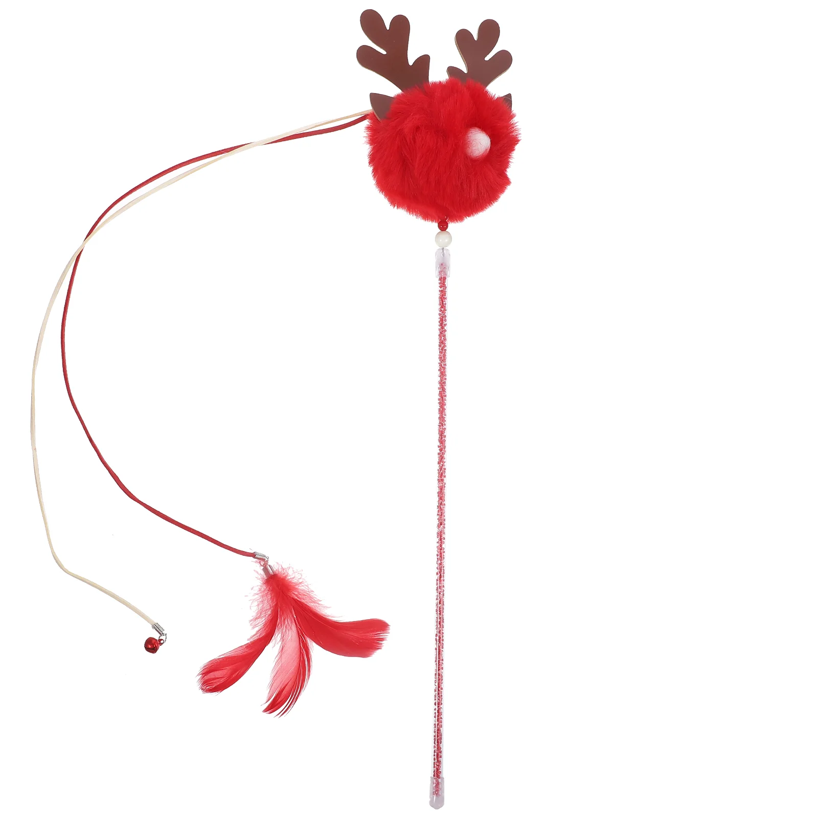 Christmas Cats Funny Teasing Stick Teaser Decorative Toy Plush Wand For Kitten Toys
Christmas Cats Funny Teasing Stick Teaser Decorative Toy Plush Wand For Kitten Toys