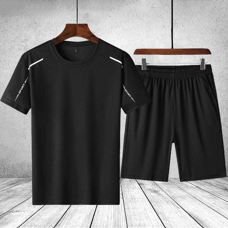 Men's Clothing Set Tracksuit Summer Short Sleeve T-shirt Shorts Fashion Male Suit Brand Casual 2 PCS Mens Sweatsuit Sportswear
Men's Clothing Set Tracksuit Summer Short Sleeve T-shirt Shorts Fashion Male Suit Brand Casual 2 PCS Mens Sweatsuit Sportswear