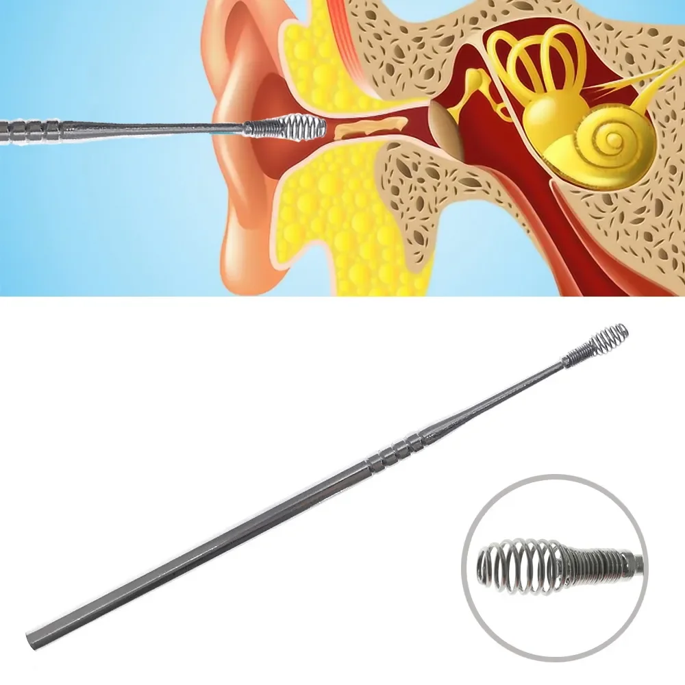 Ear Wax Remove Kit Portable Spiral Stainless Steel Earpick Curette Ear Wax Remover Spring Ear Clean Ear Pick Cleaning Tools
Ear Wax Remove Kit Portable Spiral Stainless Steel Earpick Curette Ear Wax Remover Spring Ear Clean Ear Pick Cleaning Tools