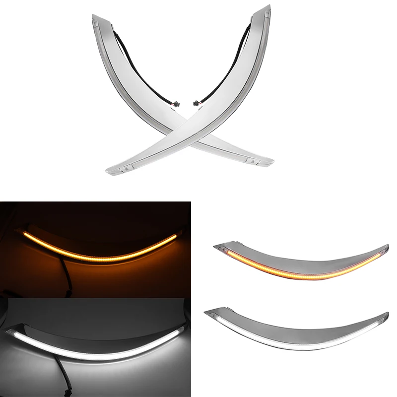 LED Daytime Running Light Eyebrows Headlight Stick Decorate Lamp White DRL Yellow Turn Signal For GS4 2016 Car Accessories
LED Daytime Running Light Eyebrows Headlight Stick Decorate Lamp White DRL Yellow Turn Signal For GS4 2016 Car Accessories
