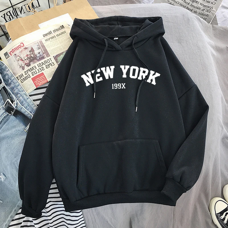 New York 199X Hoodies Men Women Fashion Letter Print Streetwear Oversized Sweatshirts Hoodie Harajuku Tracksuits Unisex Clothing
New York 199X Hoodies Men Women Fashion Letter Print Streetwear Oversized Sweatshirts Hoodie Harajuku Tracksuits Unisex Clothing