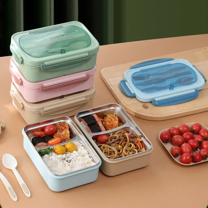 Portable Hermetic Lunch Box 2 Layers Grids Student Office Worker Microwave Bento Outdoor Picnic Food Container With Fork Spoon
Portable Hermetic Lunch Box 2 Layers Grids Student Office Worker Microwave Bento Outdoor Picnic Food Container With Fork Spoon