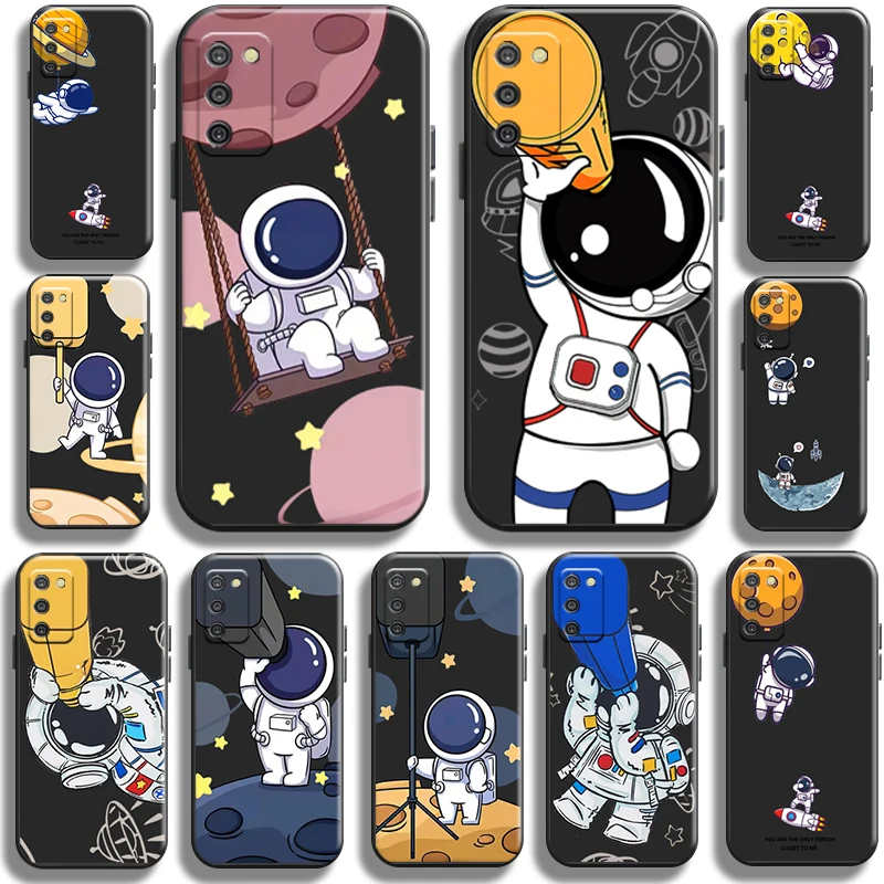 Astronaut Camera Coverage for Samsung Galaxy A02 A02S Phone Case Soft Carcasa Coque Cover Liquid Silicon funda Shell Black
Astronaut Camera Coverage for Samsung Galaxy A02 A02S Phone Case Soft Carcasa Coque Cover Liquid Silicon funda Shell Black