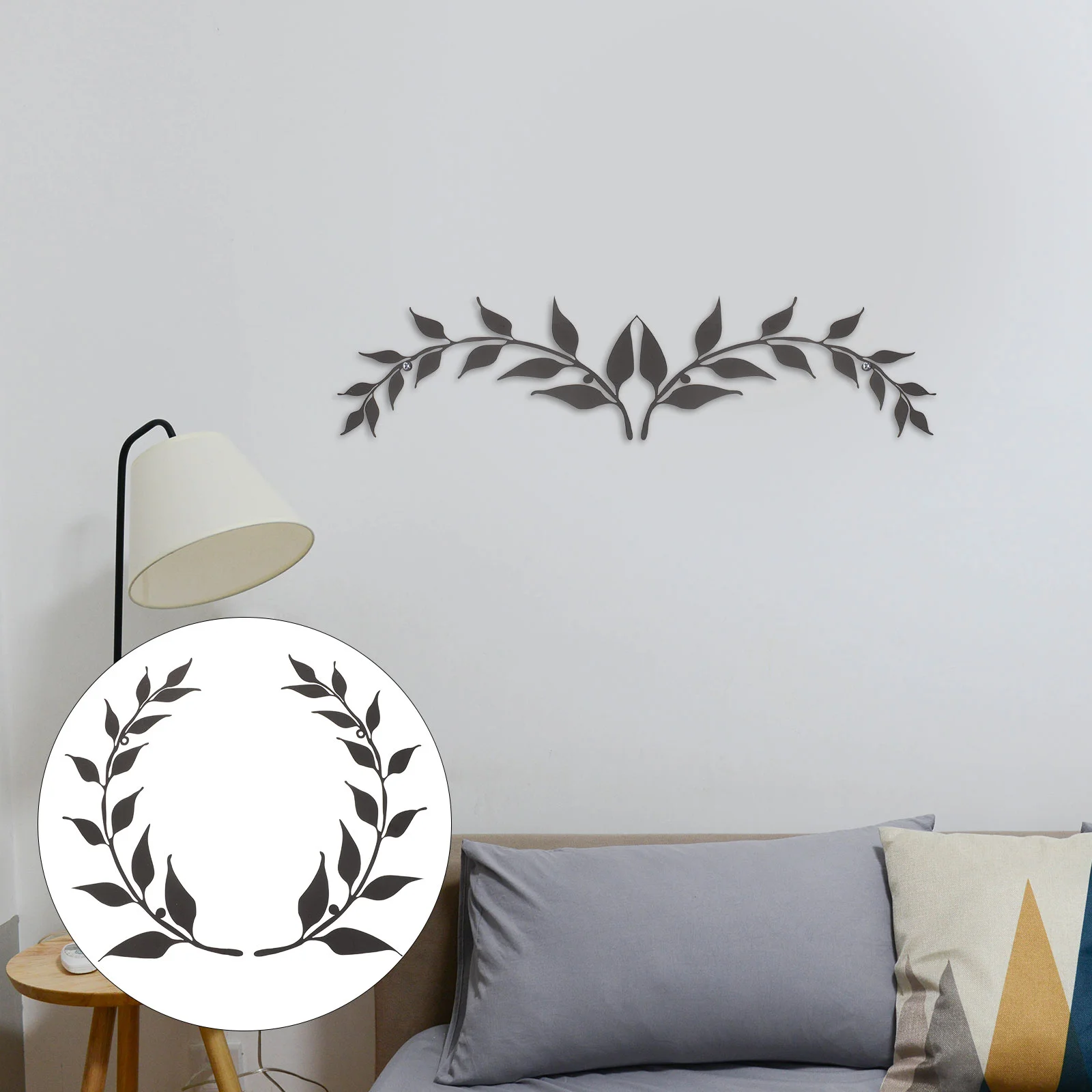 Wallmetal Decor Leaf Iron Branch Tree Sculptures Scroll Hanging Sculpture Olive Black Decorations Rustic Garden Silhouette
Wallmetal Decor Leaf Iron Branch Tree Sculptures Scroll Hanging Sculpture Olive Black Decorations Rustic Garden Silhouette