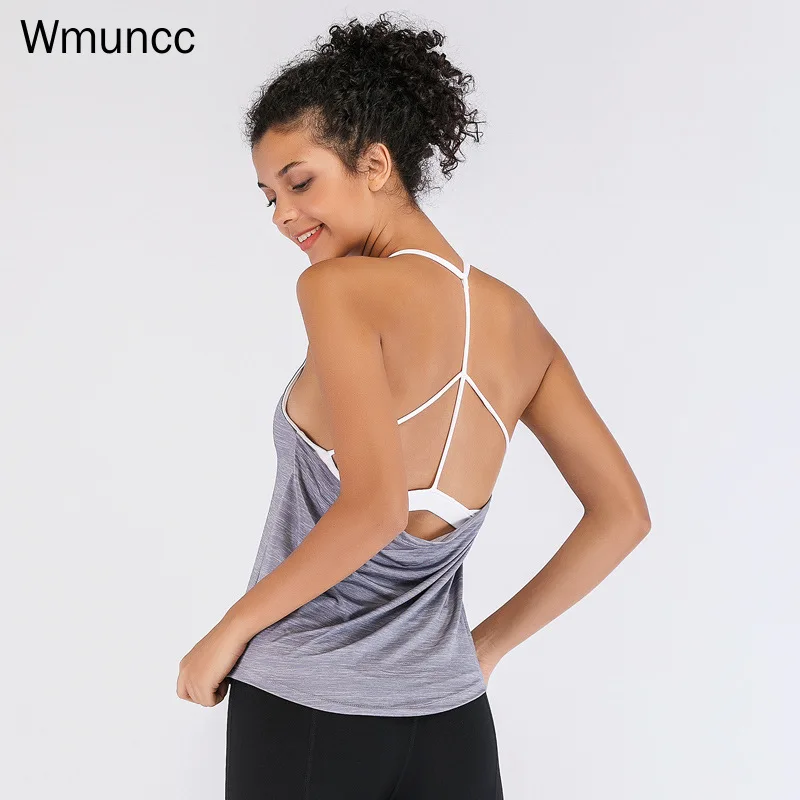 Wmuncc 2022 Summer 2 In1 Clothing New Sports Top Women's Loose Yoga Shirt Quick-drying Running Bra Fitness 
Wmuncc 2022 Summer 2 In1 Clothing New Sports Top Women's Loose Yoga Shirt Quick-drying Running Bra Fitness