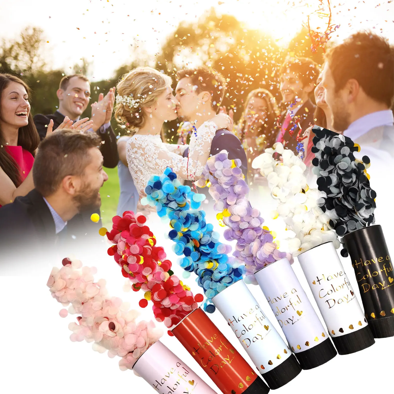 Mini Confetti Cannon Air Compressed Launcher Party Wedding Graduation New Year Eve Christmas Birthday Party Supplies
Mini Confetti Cannon Air Compressed Launcher Party Wedding Graduation New Year Eve Christmas Birthday Party Supplies