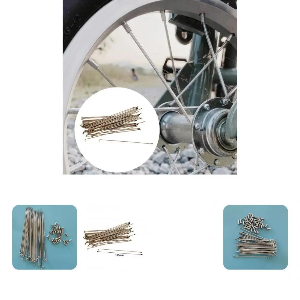 36Pcs Bicycle Spokes Universal Rliable Rust Resistant 2.5mm Cycle Steel Spokes for MTB Cycle Steel Spokes Bike Spokes
36Pcs Bicycle Spokes Universal Rliable Rust Resistant 2.5mm Cycle Steel Spokes for MTB Cycle Steel Spokes Bike Spokes