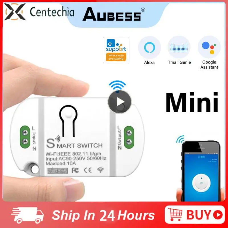 Wireless Switches Timer Wifi Breaker Module Compatible With Alexa Google Home 10a Smart Switch Smart Home Automation 
Wireless Switches Timer Wifi Breaker Module Compatible With Alexa Google Home 10a Smart Switch Smart Home Automation