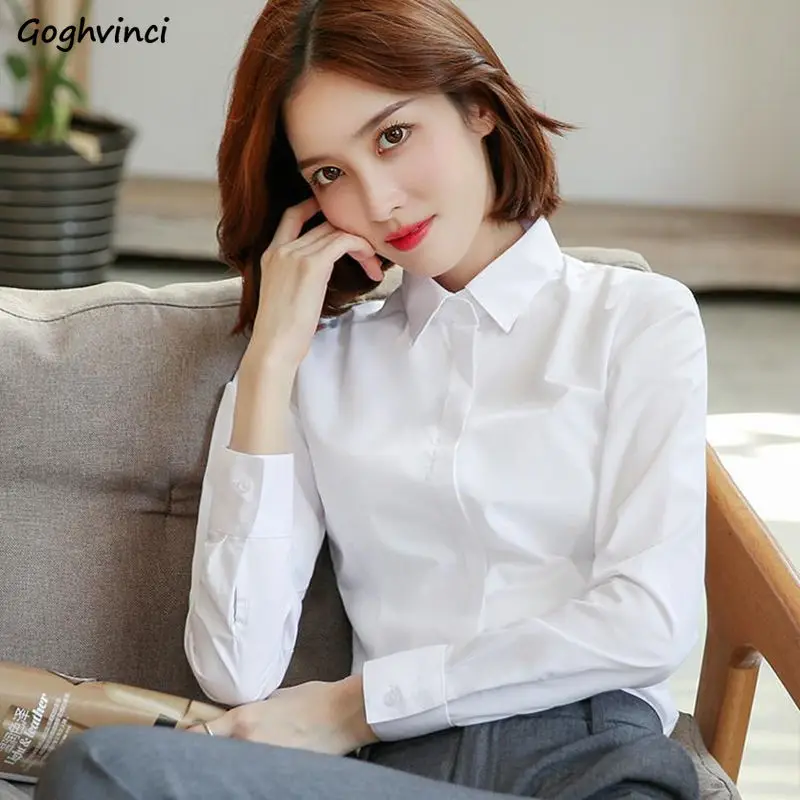 Shirts Women Solid Slim Basic All-match Simple Gentle Office Lady Unisex Cool Mujer Рубашки Trendy Korean Style Classic Hot Sale
Shirts Women Solid Slim Basic All-match Simple Gentle Office Lady Unisex Cool Mujer Рубашки Trendy Korean Style Classic Hot Sale
