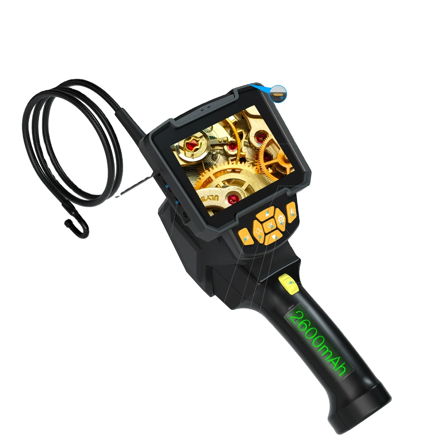 805P 12mm 5MP 360 Degree Auto Focus Semi Rigid Borescope Inspection Camera Industrial Sewer Video Camera Car Endoscope
805P 12mm 5MP 360 Degree Auto Focus Semi Rigid Borescope Inspection Camera Industrial Sewer Video Camera Car Endoscope
