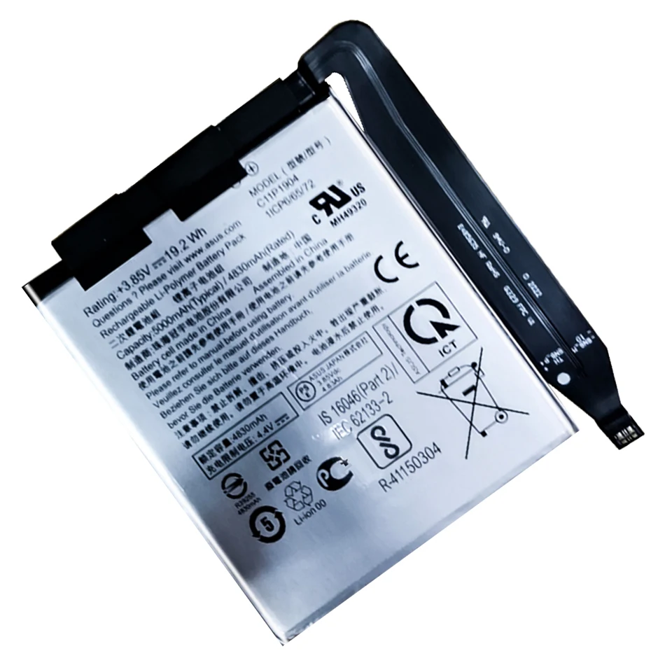 Battery C11P1904 For ASUS ZenFone 7 Pro ZS671KS ZenFone 7 ZS670KS Replacement Mobile Phone Batteries 5000mAh Zenfone7
Battery C11P1904 For ASUS ZenFone 7 Pro ZS671KS ZenFone 7 ZS670KS Replacement Mobile Phone Batteries 5000mAh Zenfone7