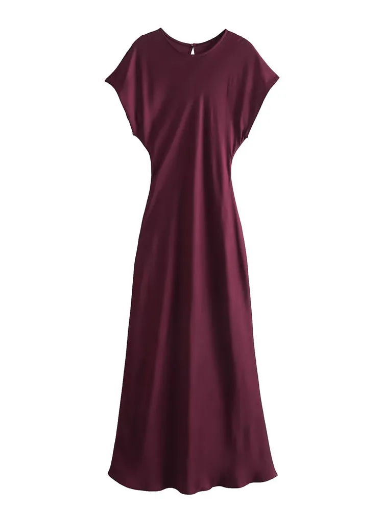 TRAF Elegant Women Solid Mid-Calf Dress New Vintage O-Neck Causal Sleeveless Slim Dresses Fashion Sexy Straight Dresses
TRAF Elegant Women Solid Mid-Calf Dress New Vintage O-Neck Causal Sleeveless Slim Dresses Fashion Sexy Straight Dresses