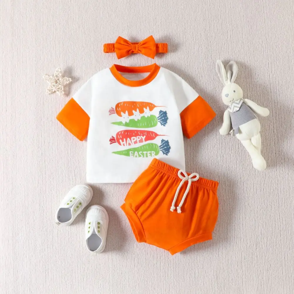 Baby Girl Clothes Suit Half Sleeve t-shirt Top + Trousers +Headband 3PCS Newborn Toddler Boys Easter Costume Outfit for 0-3Y
Baby Girl Clothes Suit Half Sleeve t-shirt Top + Trousers +Headband 3PCS Newborn Toddler Boys Easter Costume Outfit for 0-3Y
