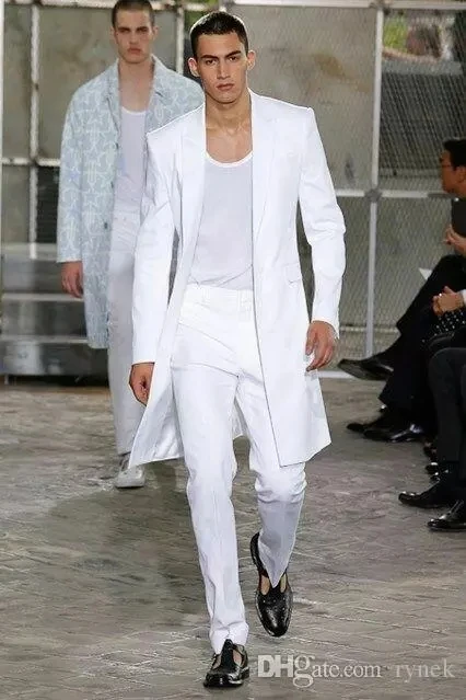Fashion White Long Suits for Wedding Costume Homme Terno Masculino Slim Fit Business Blazers Groom Tuxedos Prom Party 2 Pieces
Fashion White Long Suits for Wedding Costume Homme Terno Masculino Slim Fit Business Blazers Groom Tuxedos Prom Party 2 Pieces