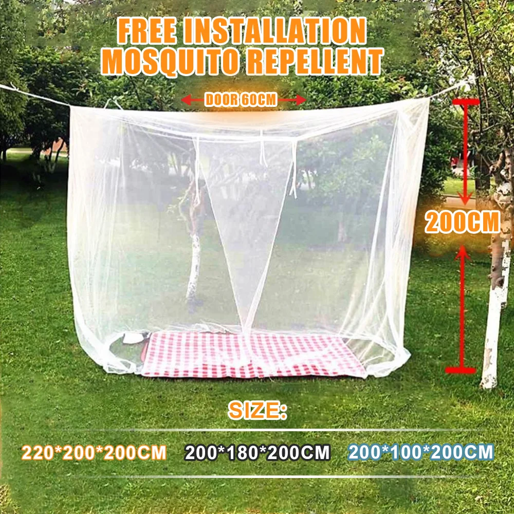 Single Door Mosquito Net Outdoor Tent Portable Lightweight Lace Princess Bed Square Foldable Camping Net Hiking Bed Curtain 
Single Door Mosquito Net Outdoor Tent Portable Lightweight Lace Princess Bed Square Foldable Camping Net Hiking Bed Curtain