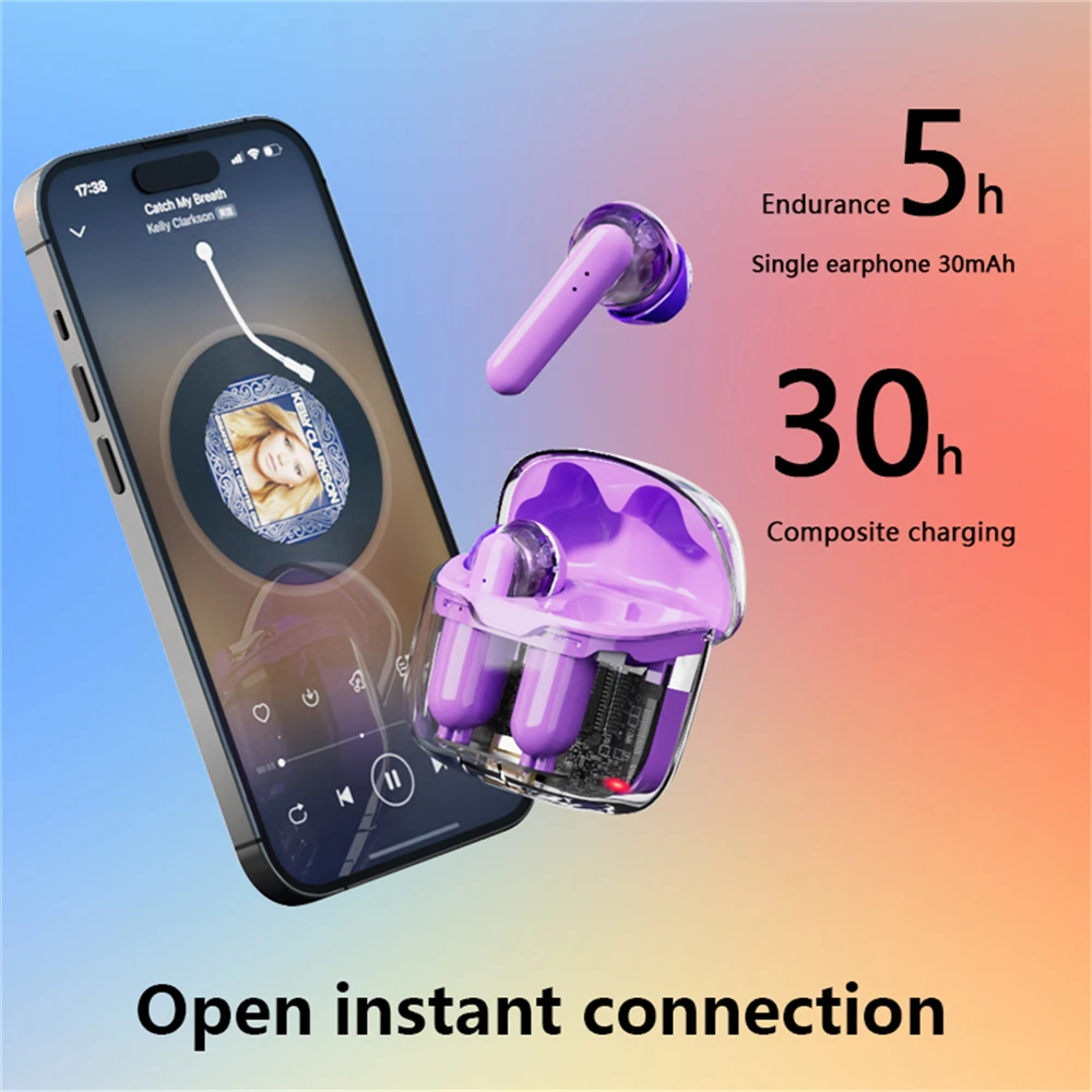Low Delay Wireless Headphones Denoise New Earphones Transparent Headphones Game Kw20
Low Delay Wireless Headphones Denoise New Earphones Transparent Headphones Game Kw20