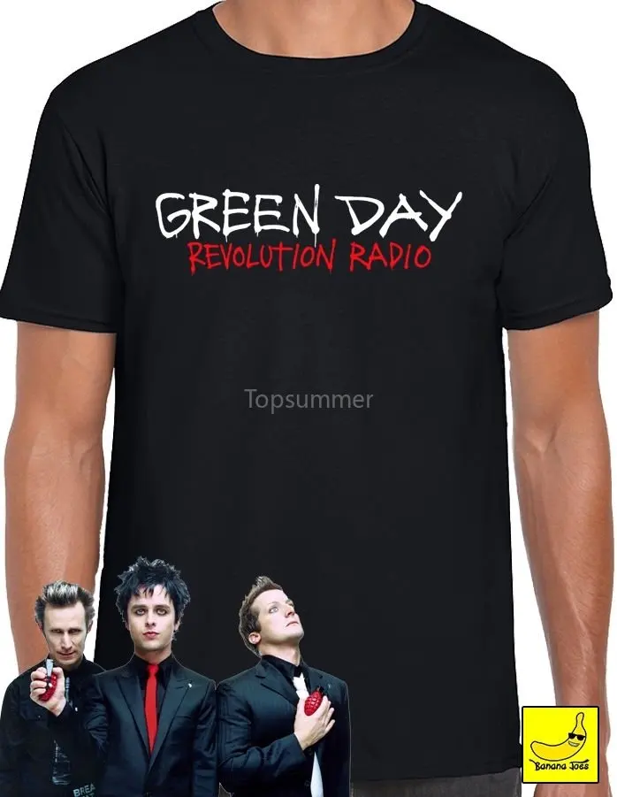 Green Day Revolution Radio T-Shirt 2019 Tour Dookie American Idiot Welcome Tee Comfortable T Shirtcasual Short Sleeve Tee
Green Day Revolution Radio T-Shirt 2019 Tour Dookie American Idiot Welcome Tee Comfortable T Shirtcasual Short Sleeve Tee