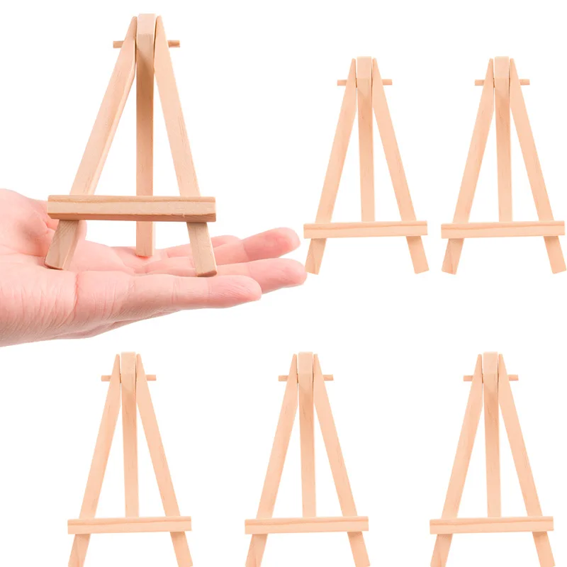 5pcs Mini Wooden Easels Frame Triangle Children Painting Craft Wedding Table Number Name Card Stand Photo Stand For Home Decor
5pcs Mini Wooden Easels Frame Triangle Children Painting Craft Wedding Table Number Name Card Stand Photo Stand For Home Decor